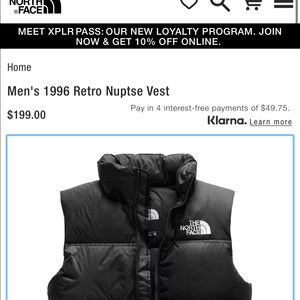 COPY - Men’s North Face Retro Nuptse Vest